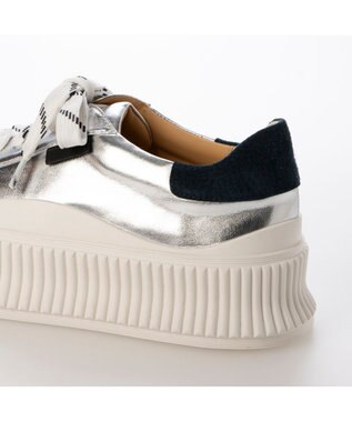 MODE ET JACOMO <carino>デザインソールスニーカー シルバー