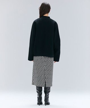 BEIGE， 【andGIRL 秋号掲載】LEMOORE / ウールリバースタンドカラーショートコート Black