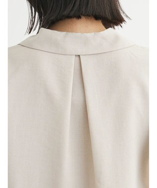 Green Parks 接触冷感　開襟シャツ Light Beige