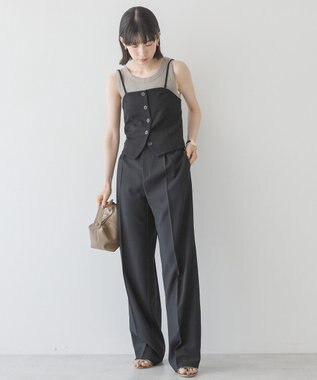 AMERICAN HOLIC 【2WAY】イージーケアフロントボタンビスチェ Black