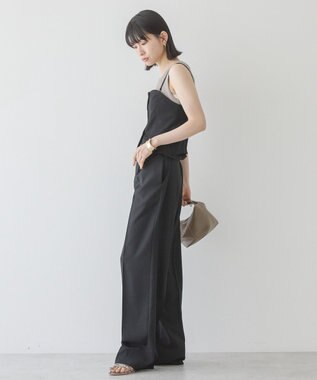 AMERICAN HOLIC 【2WAY】イージーケアフロントボタンビスチェ Black