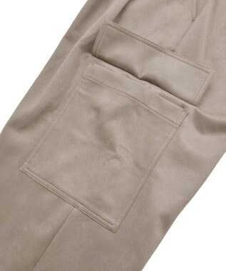 Green Parks スウェードカーゴパンツ Ivory