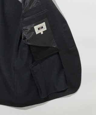 JOSEPH ABBOUD 清涼感【弱撥水/イージーケア/軽量/ストレッチ】クールピケ ジャケット ネイビー系