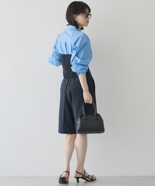 AMERICAN HOLIC 【2WAY】イージーケアフロントボタンビスチェ Stripe Navy