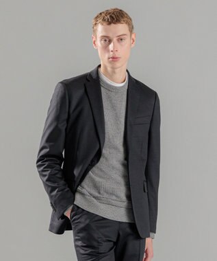 新素材【抜群のストレッチ性/セットアップ対応可】スプリングウールジャージー ジャケット