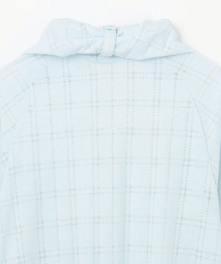 組曲 KIDS 【150-160㎝】【UVケア】オパールチェック パーカー サックスブルー系