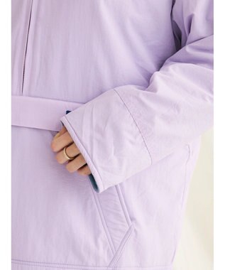 CRAFT STANDARD BOUTIQUE ナイロン×裏フリースアノラックブルゾンＬ／Ｓ Lavender