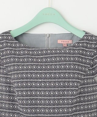 TOCCA 【洗える！】ICON BORDER ドレス ライトグレー系7