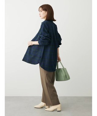 Green Parks ネルチェックシャツ Black Watch Green