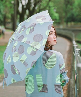 POLS 【POLS DOT】折りたたみ晴雨兼用日傘