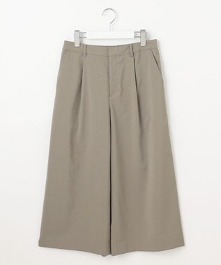 J.PRESS LADIES 【洗える】GORIAN TWILL クロップド パンツ モカカーキ系