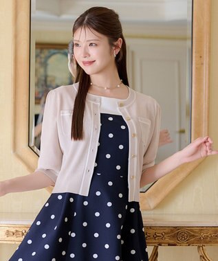 HONEYCOMB MESH KNIT カーディガン