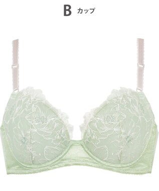 Wing ブラジャー バストとカップのすきまにフィット 自然にボリュームメイク ソフトなつけごこち 【スキマフィットブラ】 Aカップあり 小さいサイズ ブラ KB2364 ウイング／ワコール オリーブ