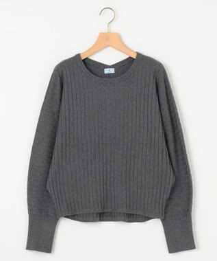 組曲 BOREROリブドルマン ニット グレー系