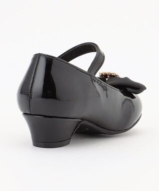 ANY KIDS エナメルヒールパンプス ブラック