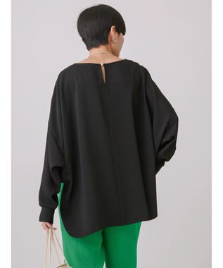 AMERICAN HOLIC イージーケアドルマンとろみブラウス Black