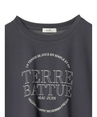 earth music&ecology ＴＥＲＲＥ　ＢＡＴＴＵＥ　フレンチＴ Charcoal Gray