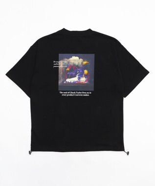 WEGO 【速乾】CONVERSEフォトプリントドロストＴ ブラック