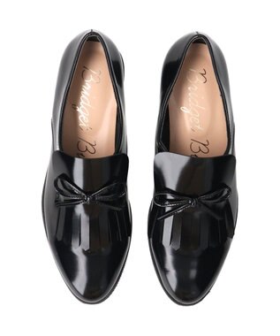 Bridget Birkin 【Bridget Birkin】フリンジリボンローファー ブラックエナメル