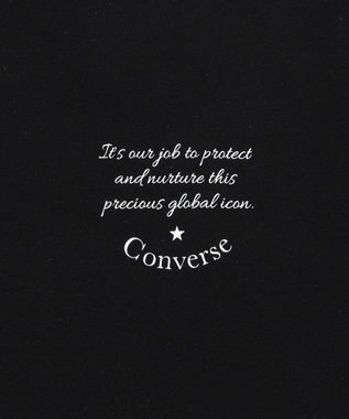 WEGO 【速乾】CONVERSEフォトプリントドロストＴ ブラック