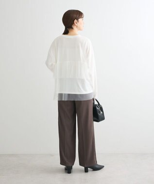 Green Parks ・ＥＬＥＮＣＡＲＥ　ＤＵＥ　チュールレイヤードロンＴＥＥ Off White