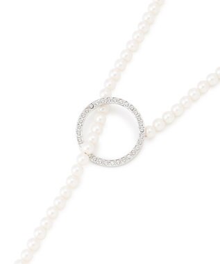 23区 【APPLAUDIR】2WAY クリッカー パールネックレス シルバー系