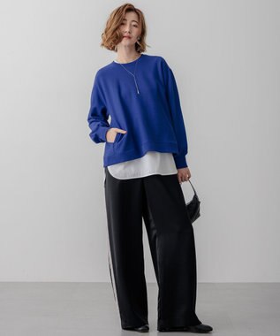 23区 ドロップメタル ラリエット ネックレス シルバー系