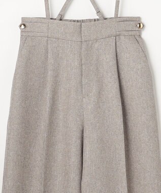 ANY SIS 【2WAY】サスペンダー付き ワイドパンツ ベージュ