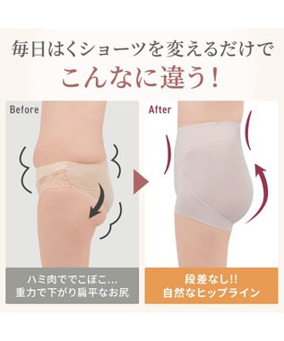 BRADELIS New York 【Yukine inc. 】ゆきねえ365綿混モアらくすっぽりショーツ23 パールグレージュ