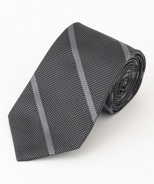 J.PRESS MEN 【GEOMETRIC JACQUARD COLLECTION】ジオメトリックジャガード ネクタイ グレー系1