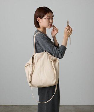 russet 【2025AW新作】ミラー付きレザーチャーム(Z-217) Ivory