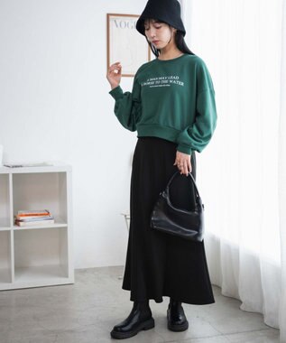 WEGO クロップドスウェット グリーン