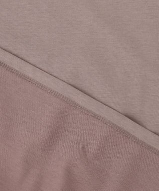 組曲 L 【UVケア・接触冷感】GIZAプレーティング天竺フリルスリーブ Tシャツ モカブラウン系