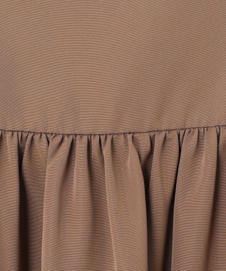 組曲 S 【洗える】タフタギャザーキャミソールワンピース ブラウン系