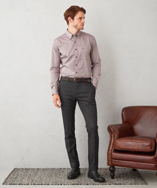 JOSEPH ABBOUD 【快適な着心地/イージーケア】ジャージーシャツ ワイン系7