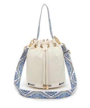 LeSportsac DRAWSTRING BUCKET XBODY/サンドヴォヤージュ サンドヴォヤージュ