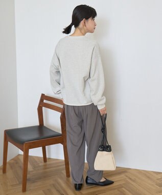 AMERICAN HOLIC ラメ裏毛スウェットプルオーバー Oatmeal