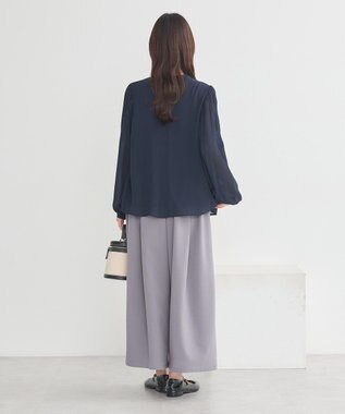 earth music&ecology 選べる丈タックスカーチョ Gray