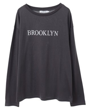 AMERICAN HOLIC ＳＥＴ　チュールＴ＋ロゴＴ Charcoal Gray