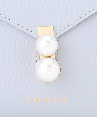 TOCCA 【大人百花掲載】INNOCENCE LEATHER POCHETTE ポシェットバッグ ブルー系