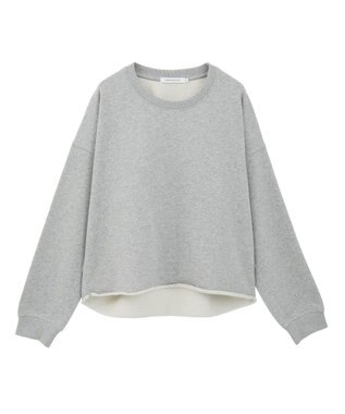 AMERICAN HOLIC ラメ裏毛スウェットプルオーバー Light Gray Mixture
