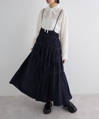 Green Parks ギャザースカート Indigo