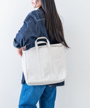 NIZYU KANO 【はまじコラボ】Airyトート Mサイズ ライトグレー