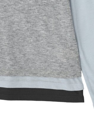 earth music&ecology SET2点ハイショクシアータンクトップ+ロンT Gray Mixture