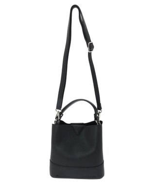 Green Parks ＯＴＯ．ＨＡ．両アオリポケットハンドバッグ Black