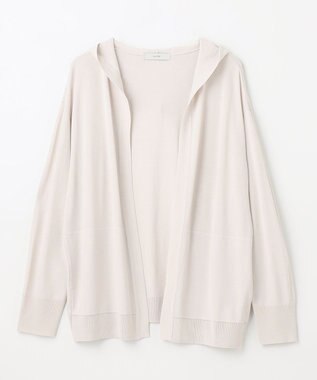 ANY L 【接触冷感/UVケア/アンチピリング】フーディーカーディガン エクリュ