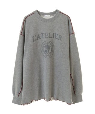 CRAFT STANDARD BOUTIQUE 配色ロゴメロープルオーバー Khaki