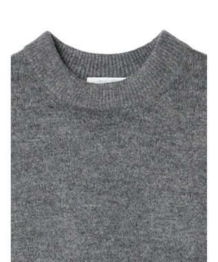 Green Parks ｆｕｗａっとメランジ前後差ニットプルオーバー Gray