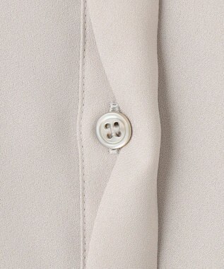 ICB L 【接触冷感・UVケア・速乾・洗える】FluidBackSatin スリットスリーブシャツ トープ系［WEB限定］