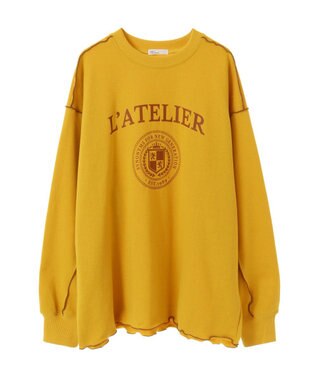 CRAFT STANDARD BOUTIQUE 配色ロゴメロープルオーバー Khaki